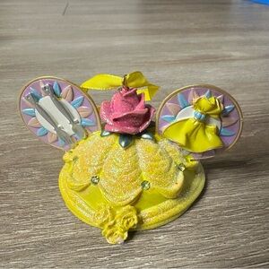 Disney Belle Beauty and the Beast Mickey ears hat ornament